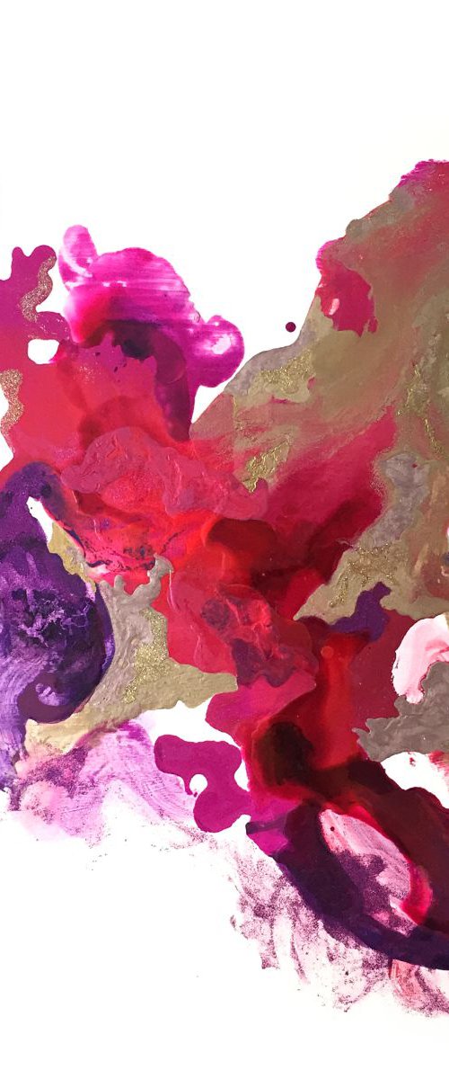 Amaranth, 76 x 76cm, Abstract Art for the Home, Hallway, Office, Shop, Restaurant or Hotel by Corinne Natel