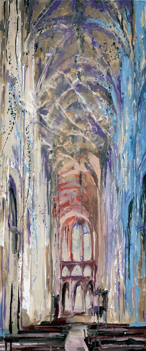 interior of Notre Dame de Paris by Alexandr Klemens