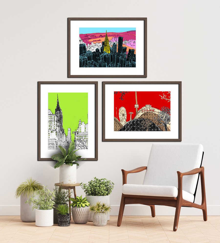 Chrysler Building and Midtown, New York Digital Art (Giclée) by Tom ...