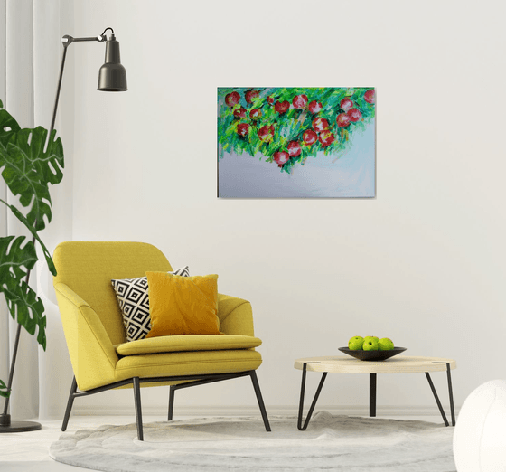 Pomegranate tree-(100x70cm)