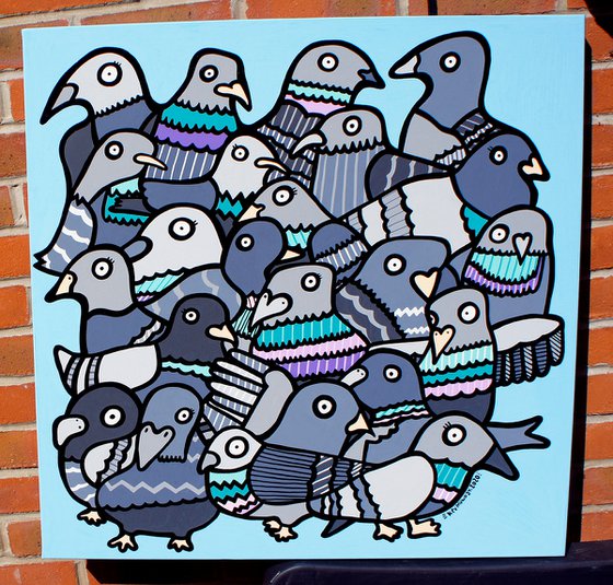 Feeding The Pigeons