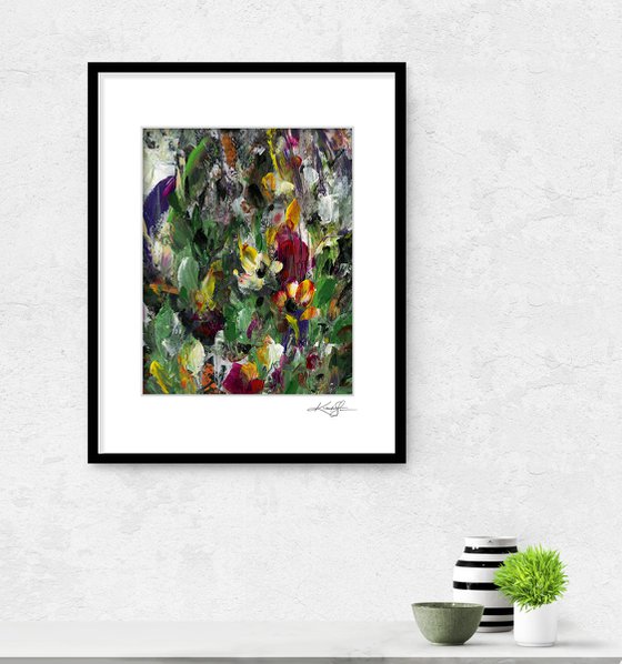 Floral Fall 31 - Floral Abstract Painting by Kathy Morton Stanion