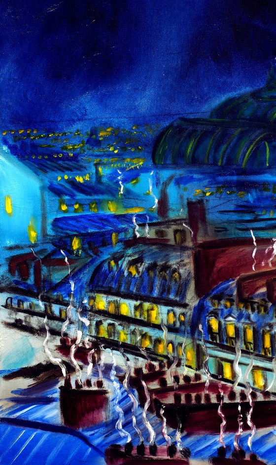 Evening Paris Cityscape
