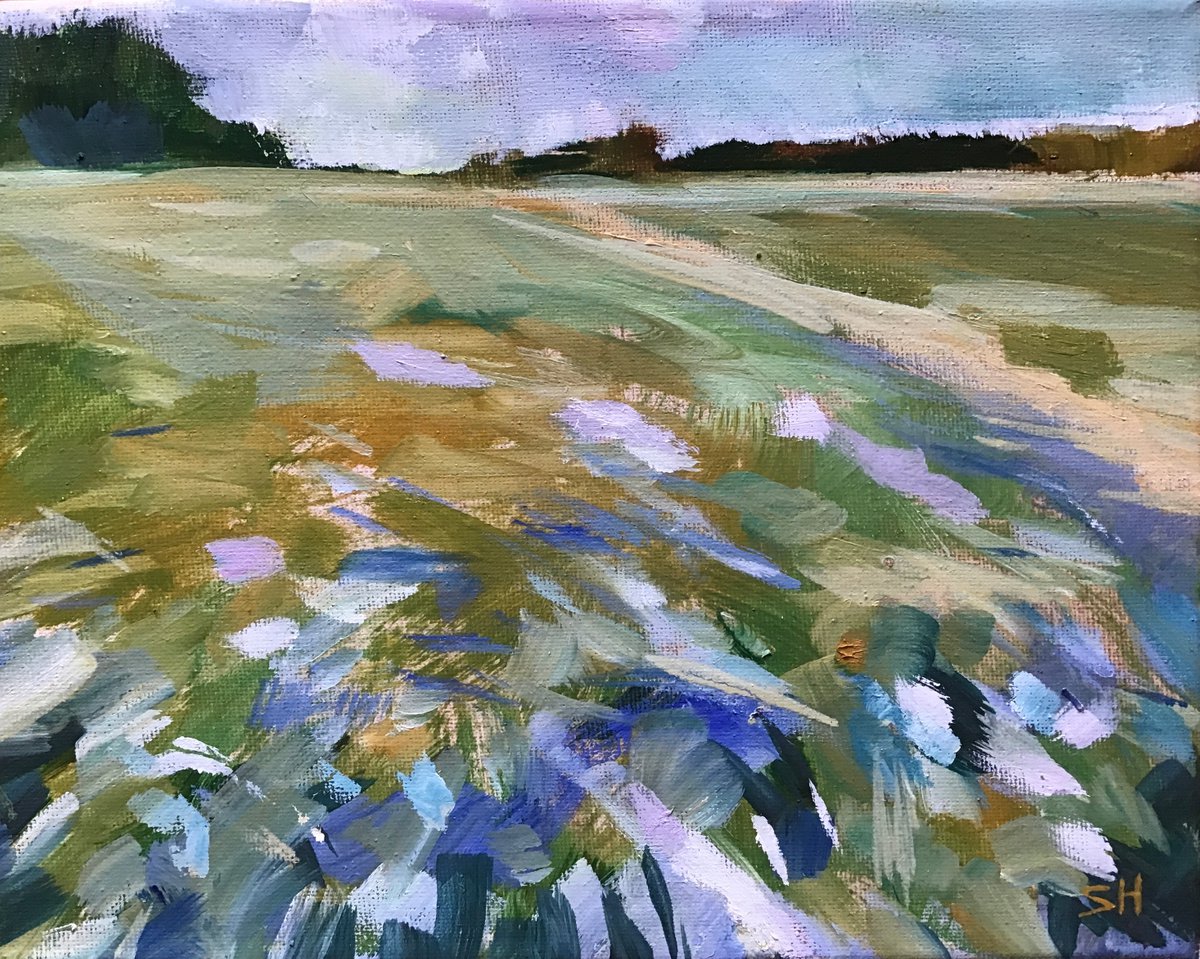 Expressive Oil Painting , The Thaw By Sandra Haney, 10 X 8, Artwork For Sale On Artfinder