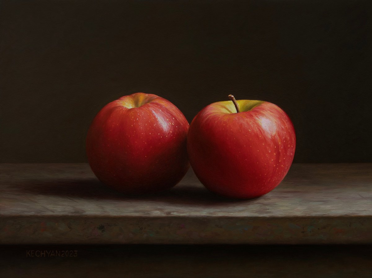Two Apples by Albert Kechyan