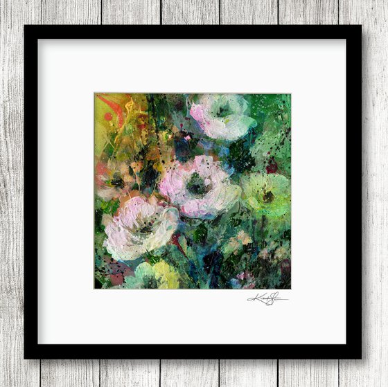 Floral Delight 46 - Textured Floral Abstract Painting by Kathy Morton Stanion