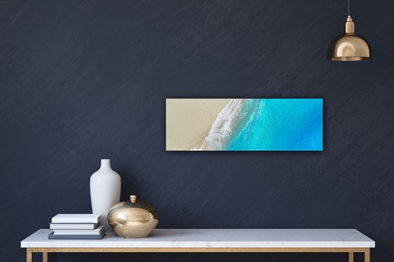 Finding balance - aerial ocean painting