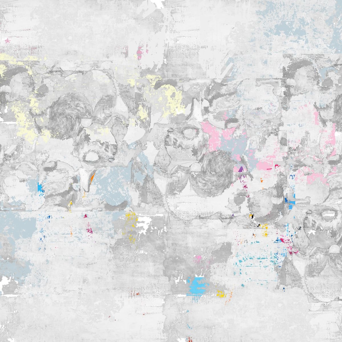 Abstract Limited Edition Print By The Most Active, 20 X 20", Day Break No 2, Original Artwork