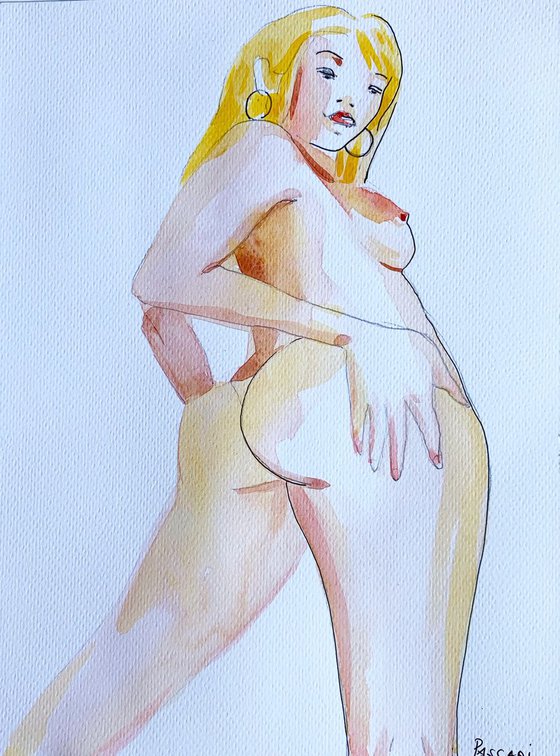 Figure-woman painting