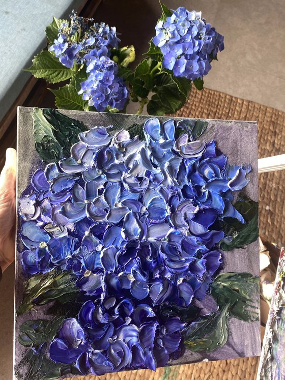 Mountain Hydrangea — Small Blue Floral