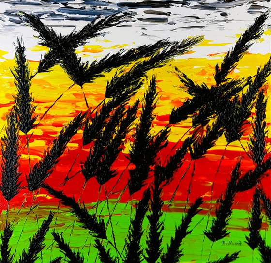 Sunset In The Grass 1
