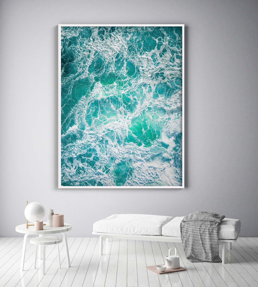 Impressionistic Landscape Photograph By Lynne Douglas, 60 X 88", Atlantic Sensation, Original Artwork