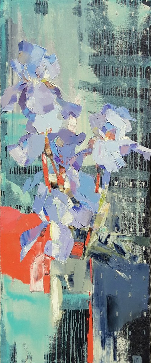 Irises. Early evening. by Lesya Ros