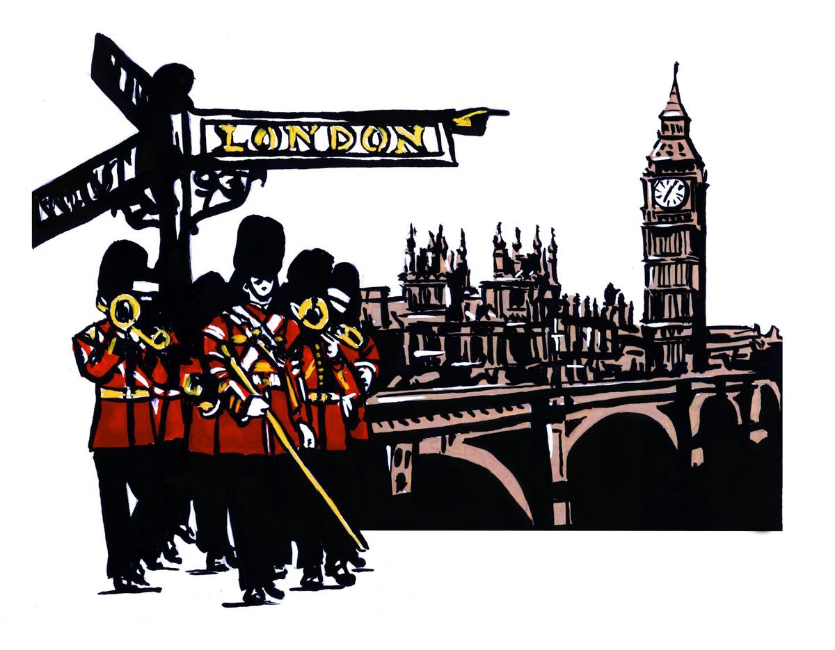 Photorealistic Cityscapes Painting By Kateryna Bortsova, 12 X 9", London, Original Artwork