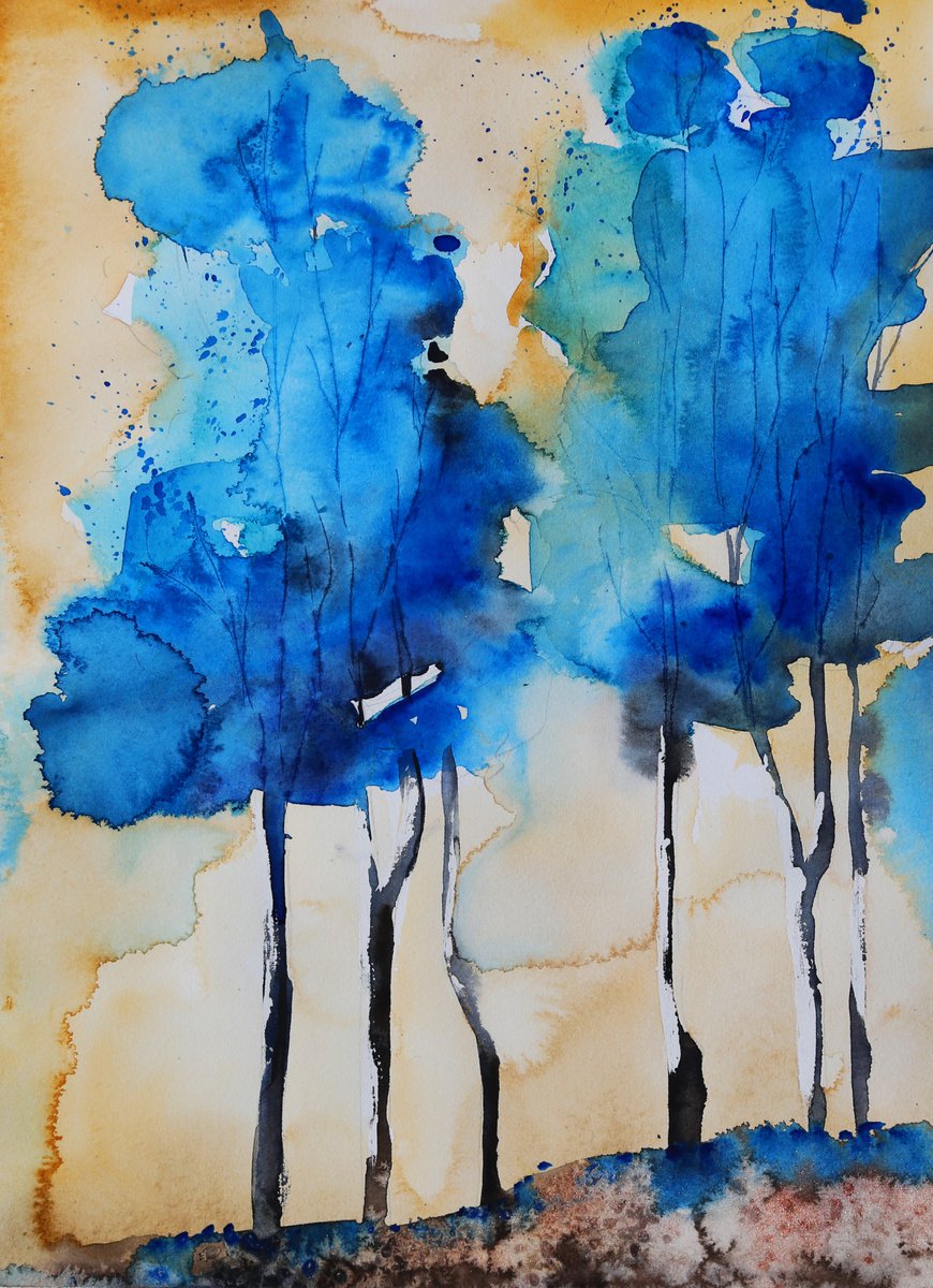 Blue Trees by Evgenia Smirnova