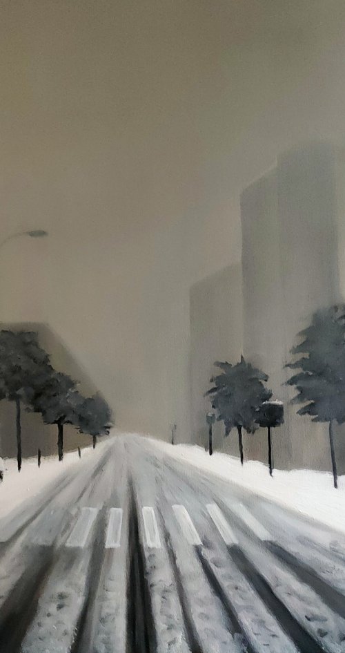 neige en ville by Patricia Gitenay