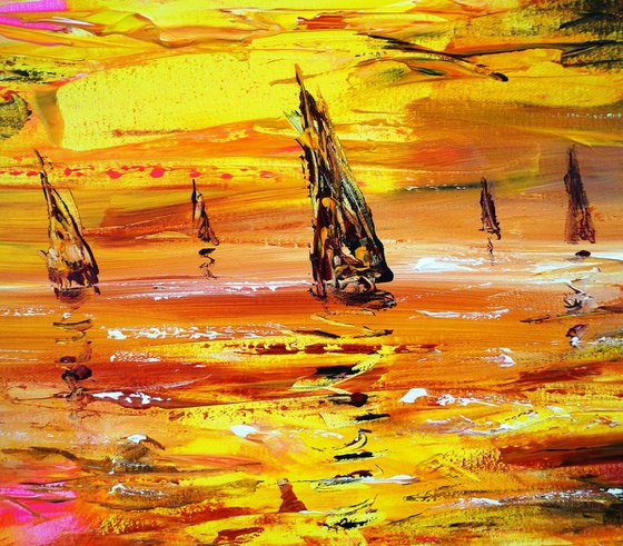 Evening Sailing Boats XL 1