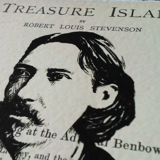 R. L. Stevenson - Treasure Island (Framed)