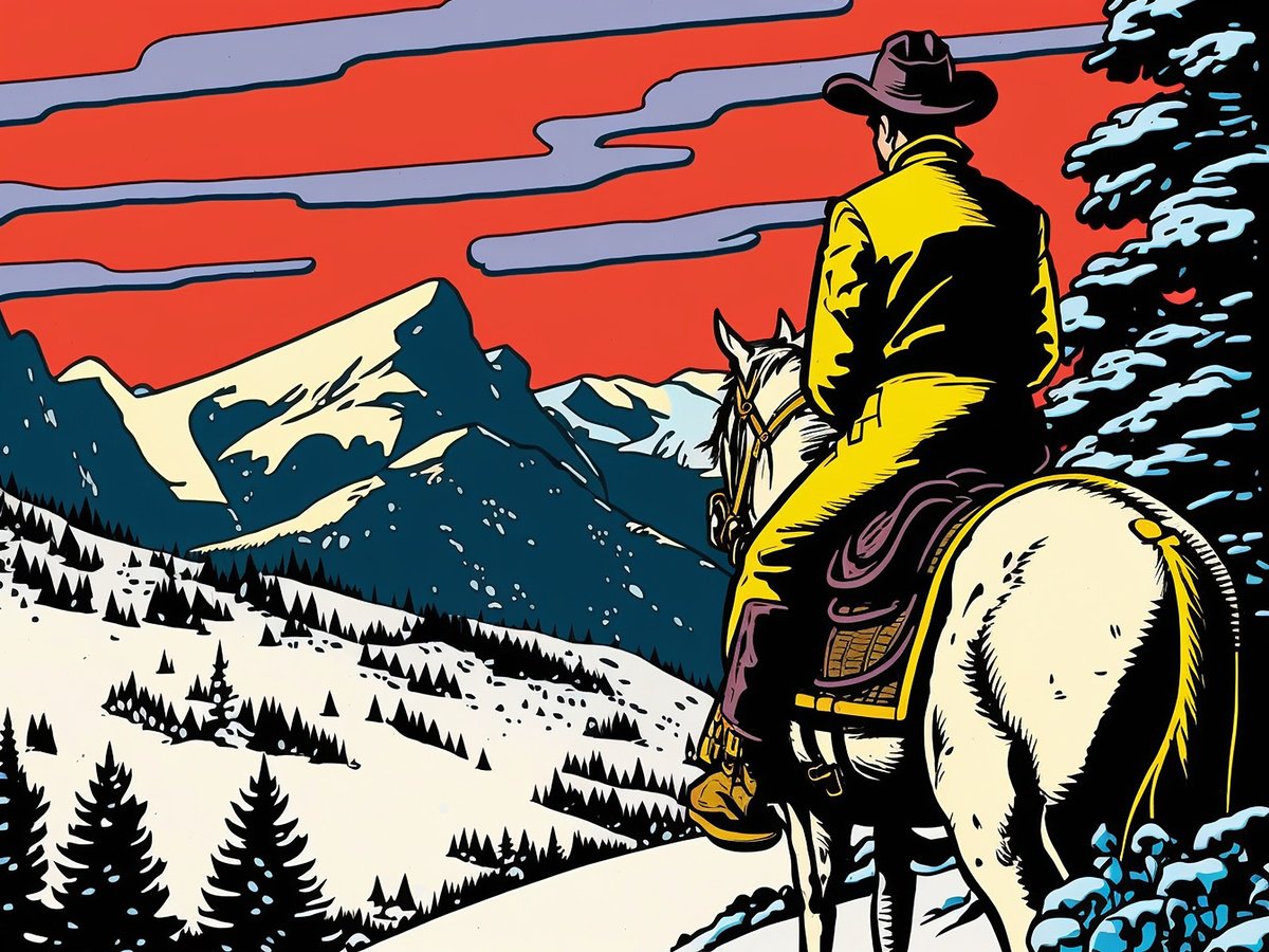 Outlaw in the mountains by Kosta Morr