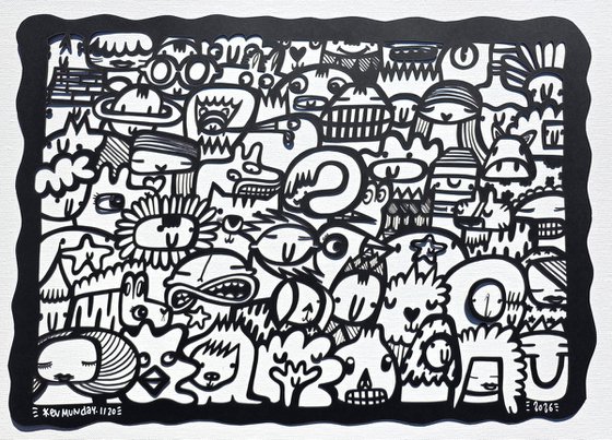 We Are All Connected (Black) - Papercut