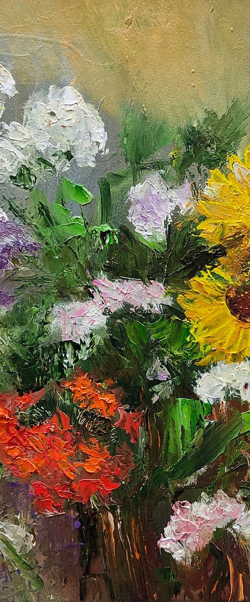 Bouquet Of Garden Flowers by Yulia Berseneva