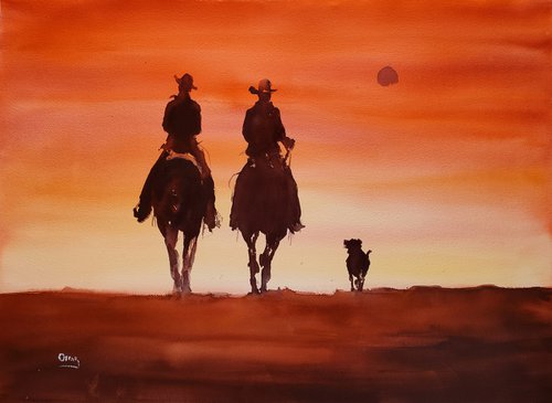 cowboys 2 by Oscar Alvarez Pardo