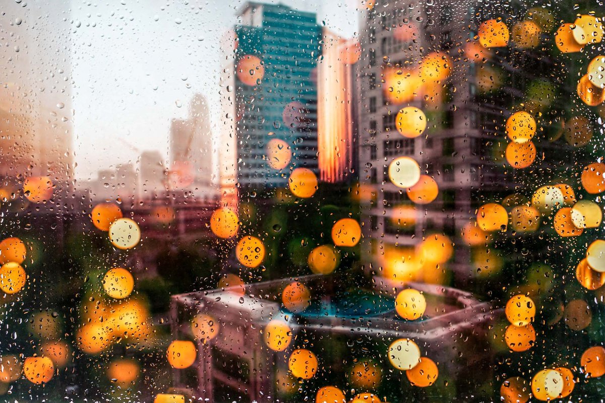 Abstract Cityscapes Photograph By Sven Pfrommer, 47 X 31", Rainy Days In Manila Vii, Original Artwork