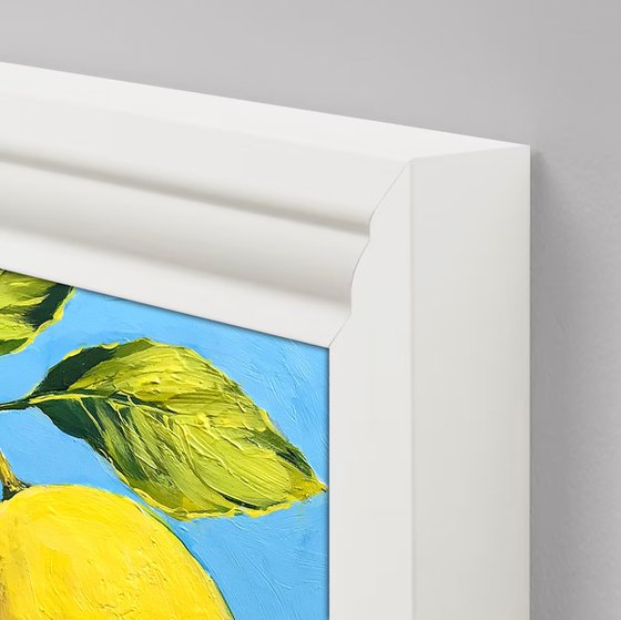 Lemons – framed original painting