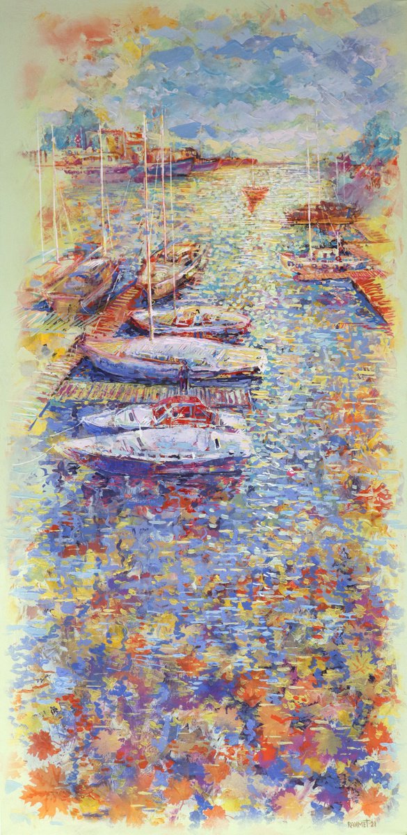  Autumn Port. By Rakhmet Redzhepov, 24 X 49, Artwork For Sale On Artfinder