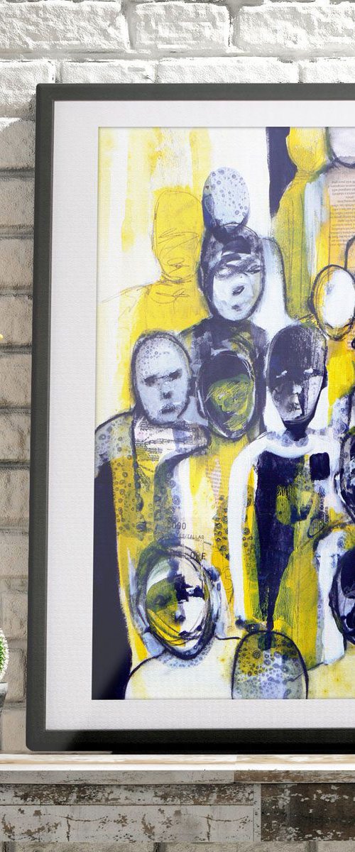 Study of a crowd #3 by Carolynne Coulson