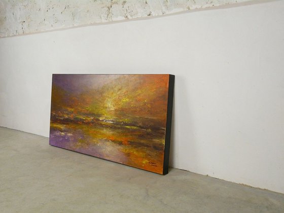 Lustrous Shore  (Large, Panoramic, 100x50cm)