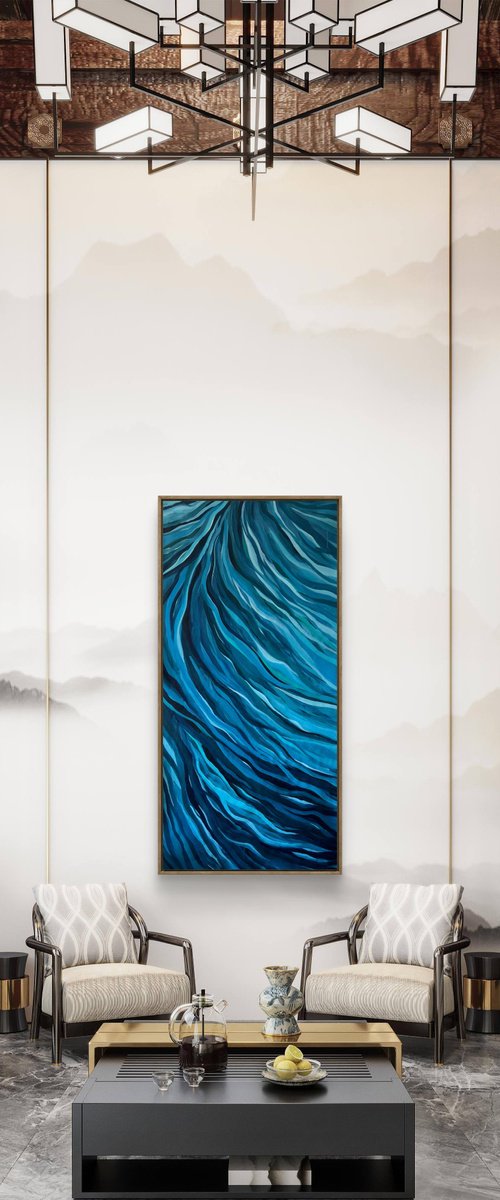 Deep Blue Flow by Kateryna Malomuzh