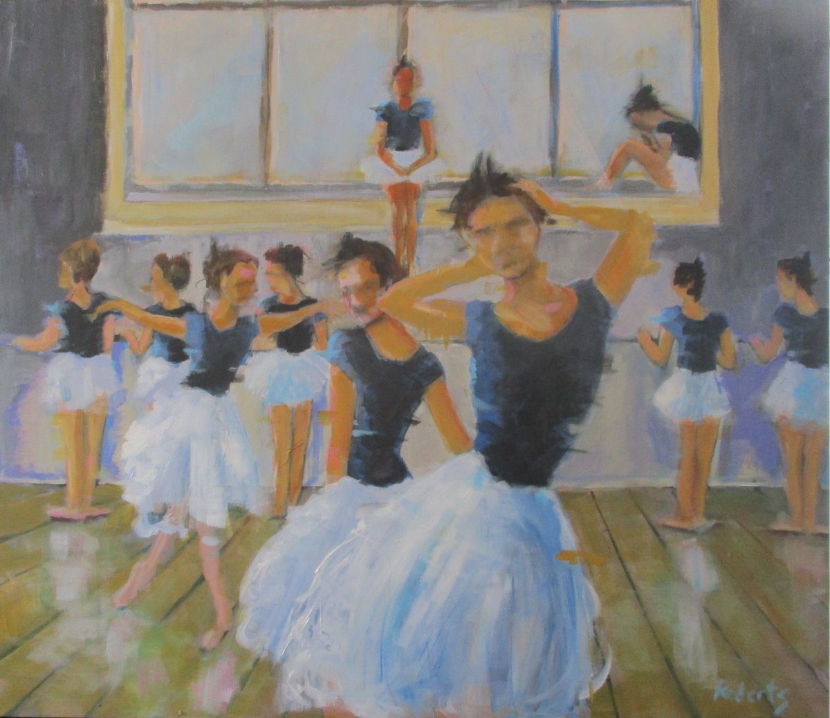 Ballet school 80x70 cm by Rosalind Roberts
