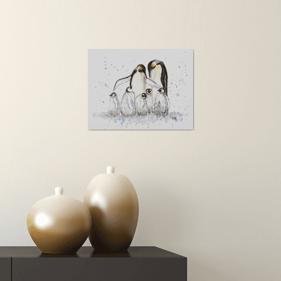 Emperor Penguin Family