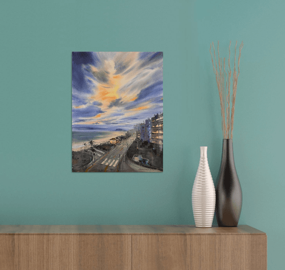 Spain in Amber Clouds