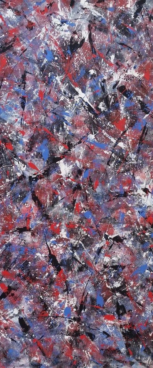 Abstract Modern ACRYLIC PAINTING on CANVAS by M.Y. by Max Yaskin