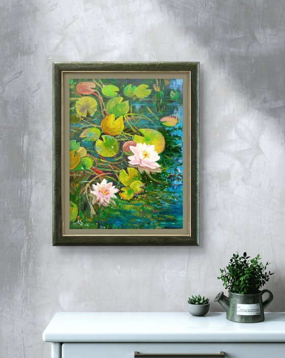 Water Lilies. Pond