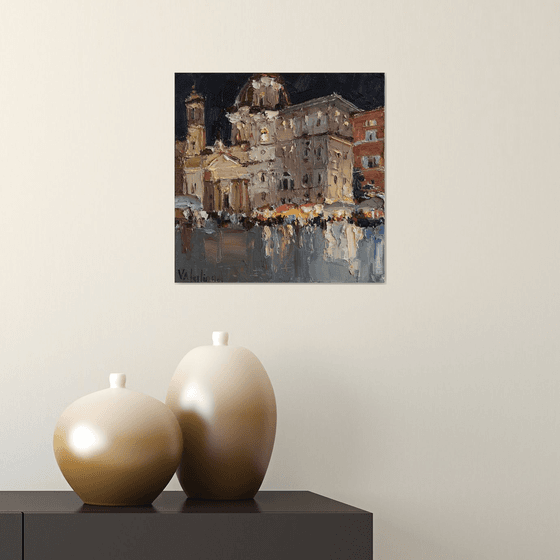Piazza Navona at night, Rome