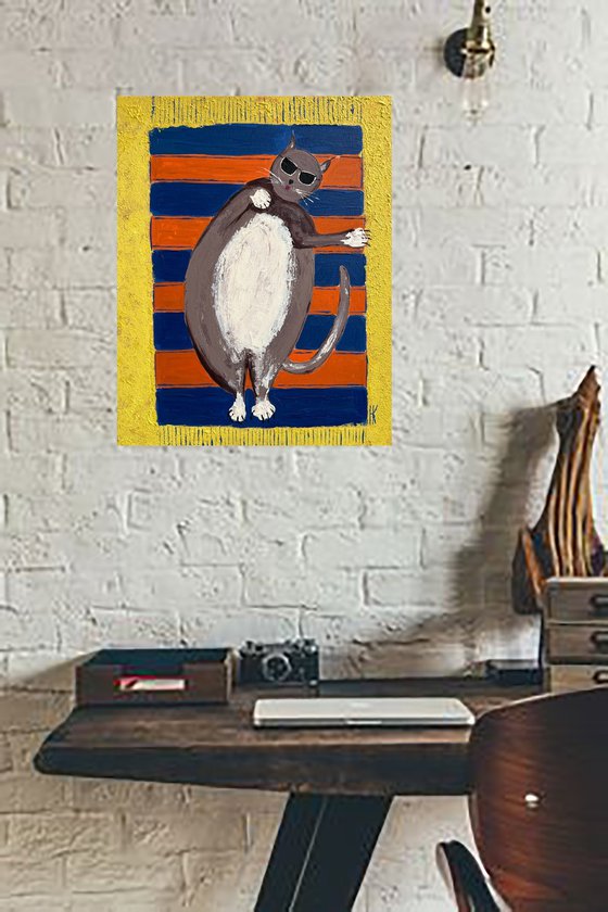 Cat Original Painting