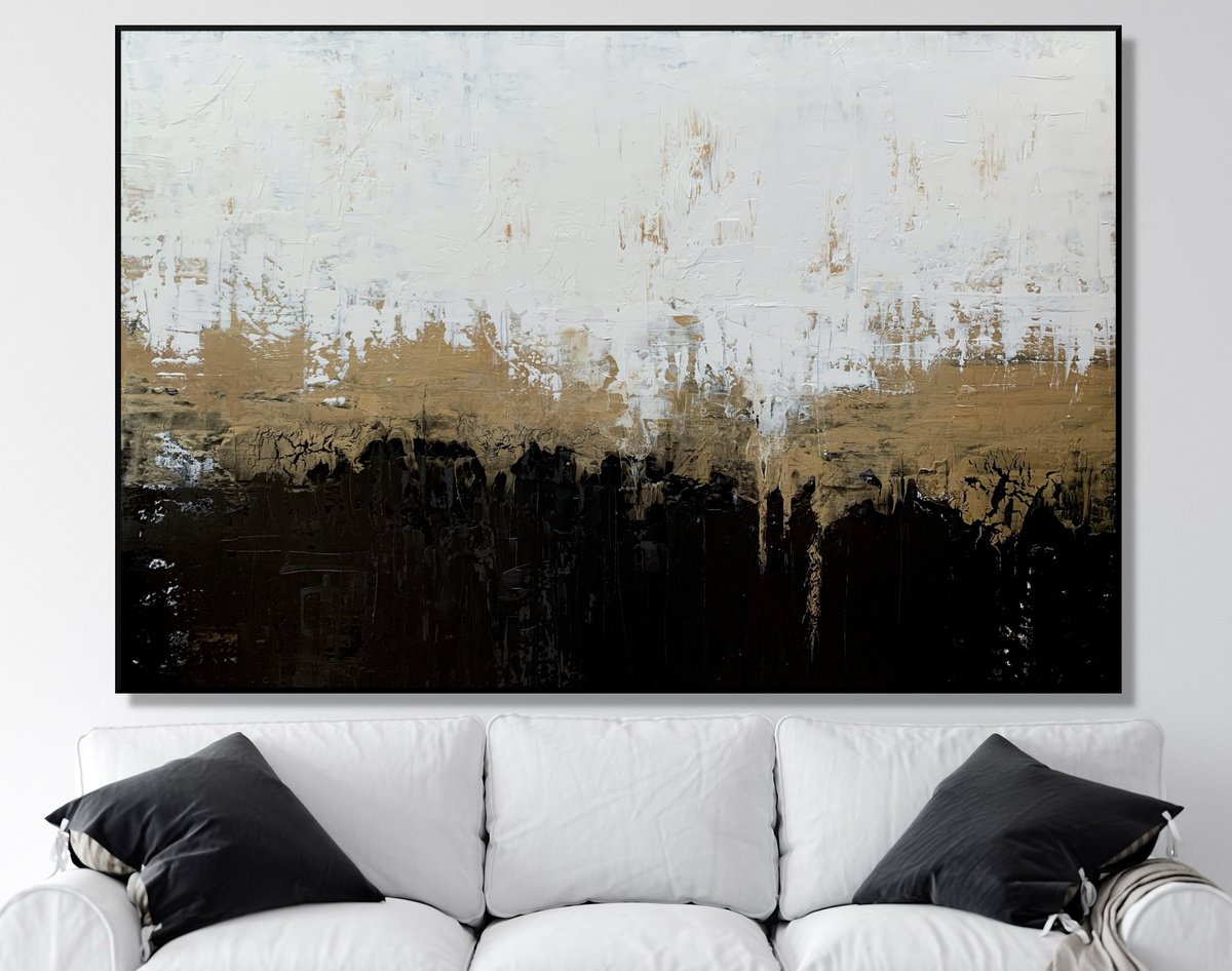 Abstract Acrylic Painting By Julijana Ravbar, 59 X 39", Another Love, Original Artwork