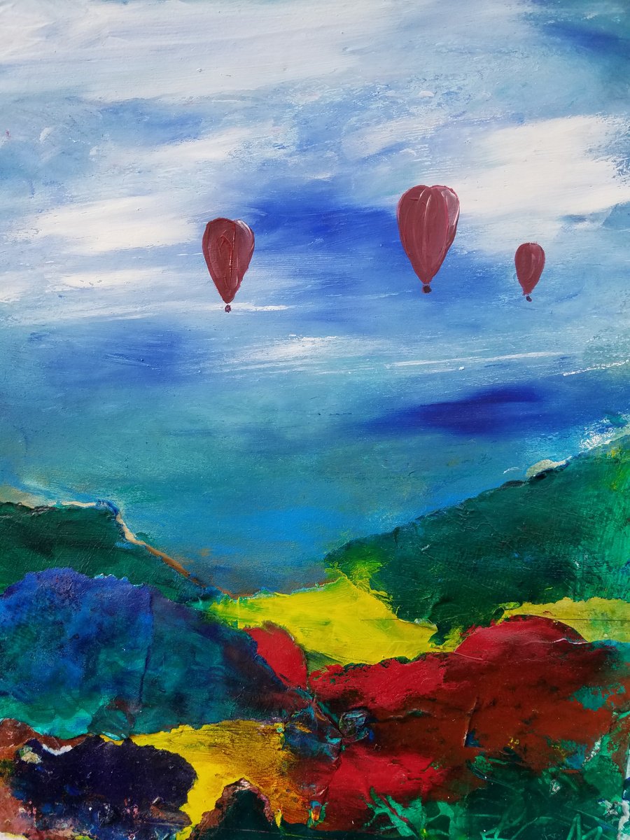 Balloon flight #8 The valley by Kevin Blake