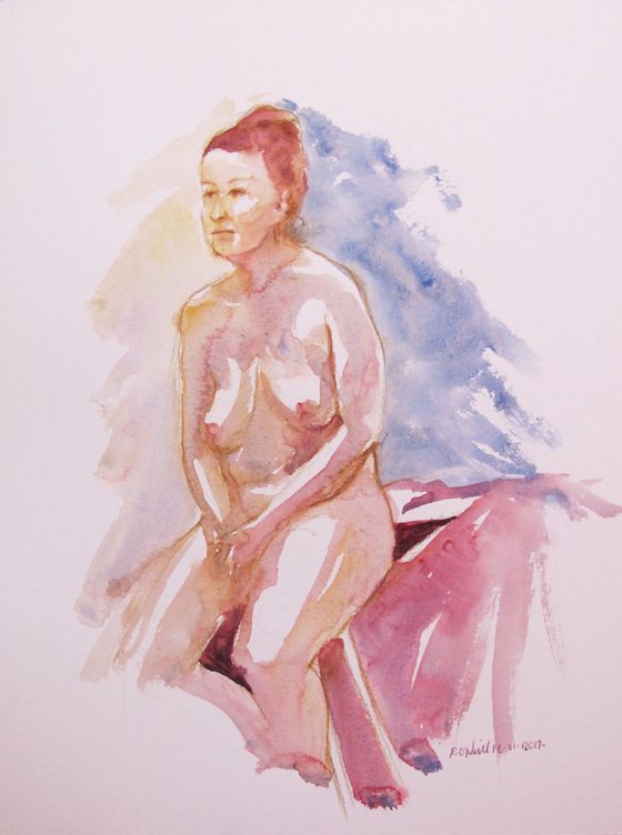 seated nude