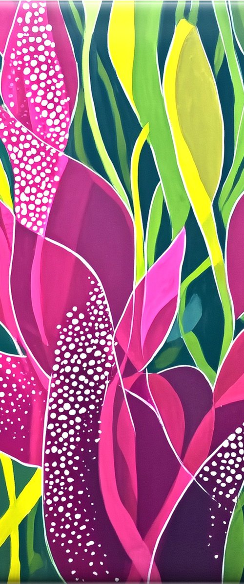 Tropical Leaves Dance #1 by V+V Kniazievi