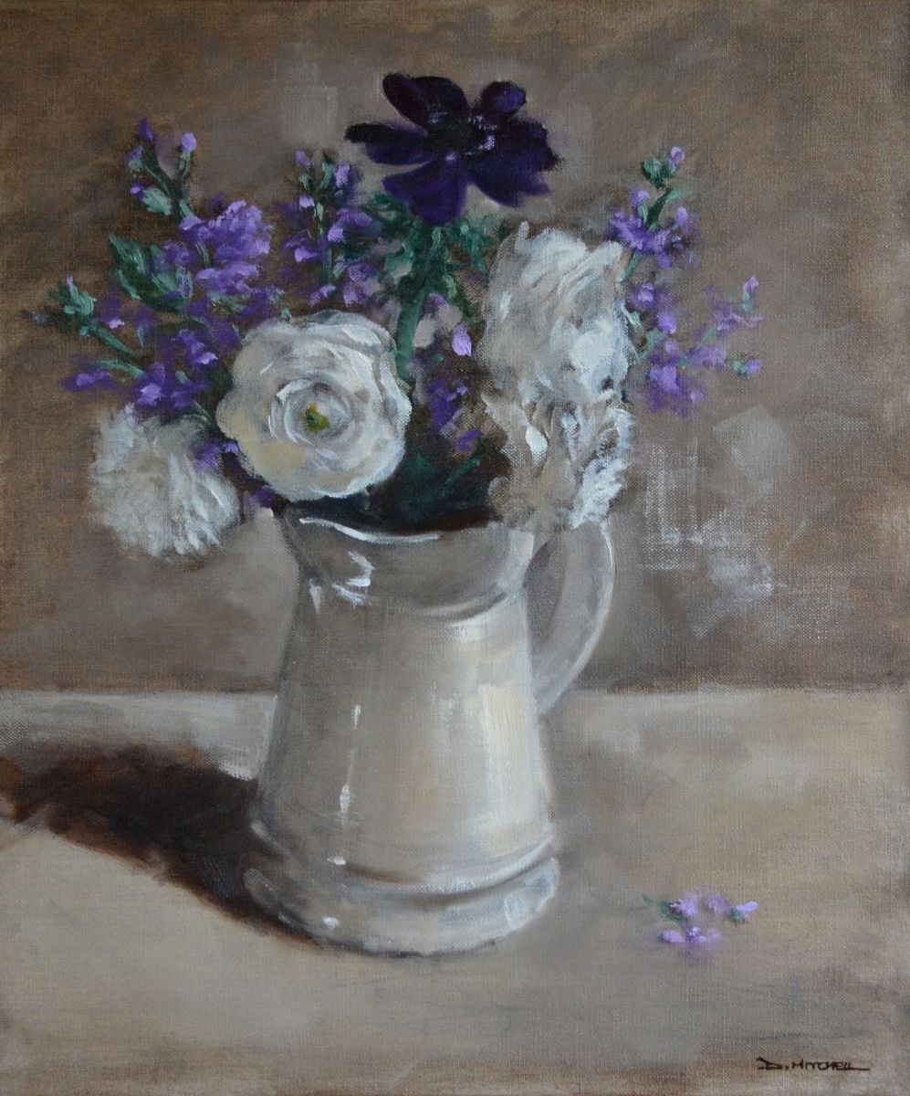 Violets & Cream by Denise Mitchell