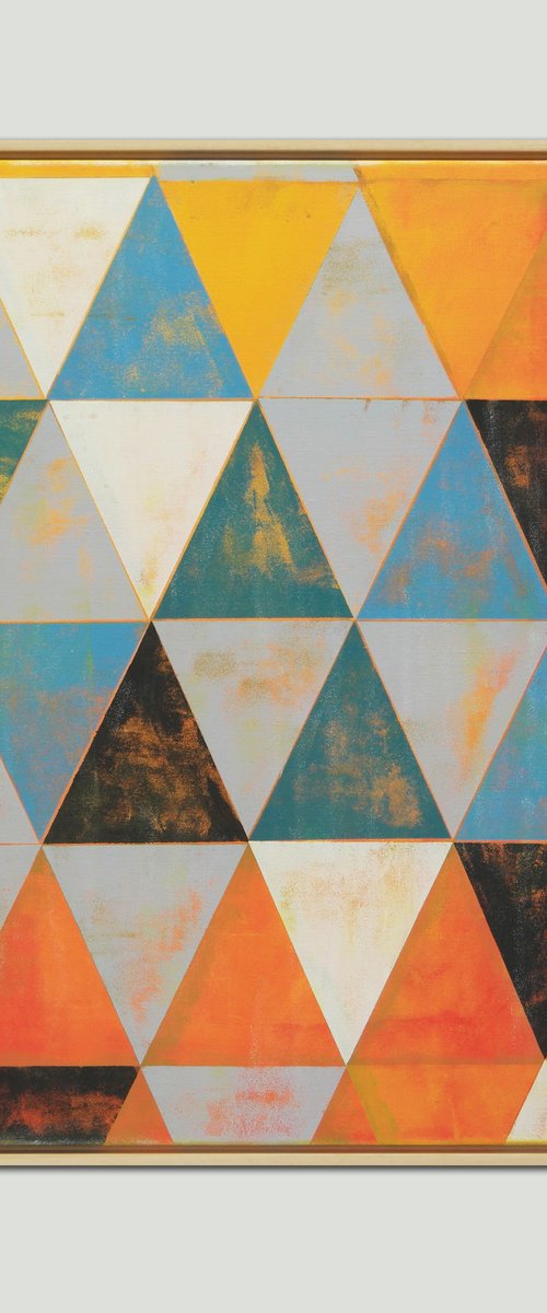 Triangle Traffic in Yellow by Ronald Hunter