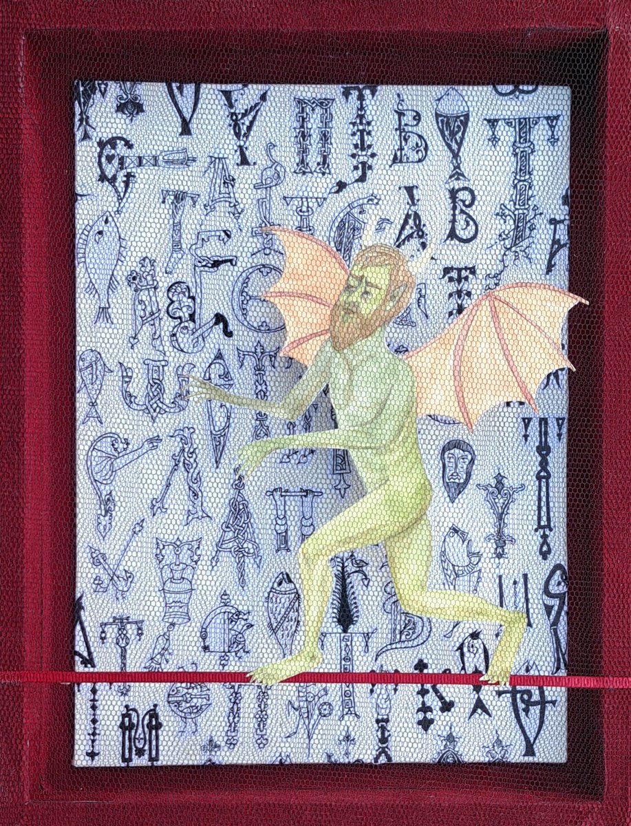 Portrait Collage By Andromachi Giannopoulou, 8 X 11, Penitenziagite, Original Artwork