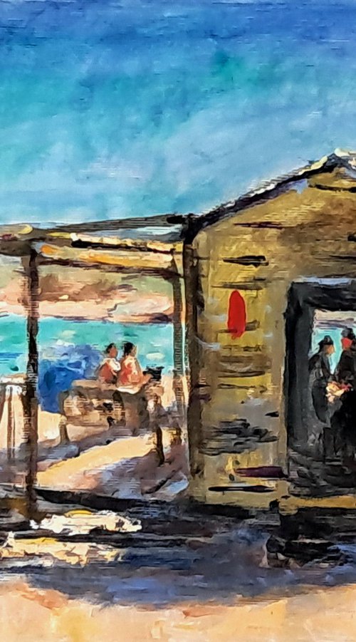 The beach bar by Dimitris Voyiazoglou