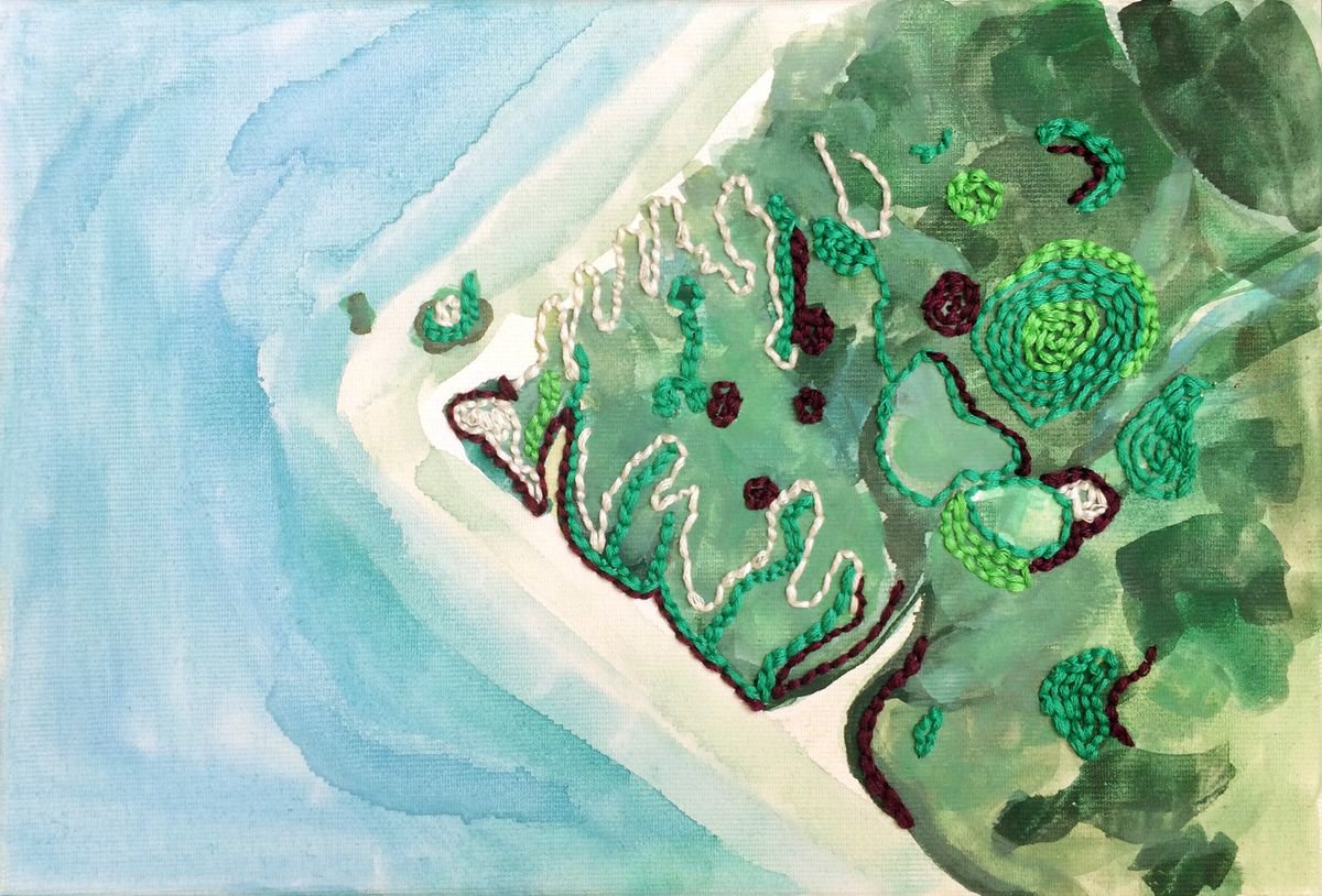 Embroidered Islands I. by Szabrina Maharita