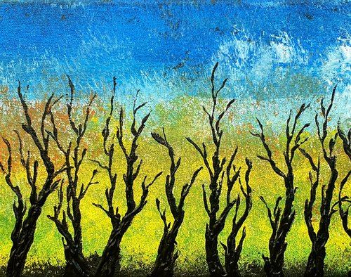 Winter Black Trees by Daniel Urbaník