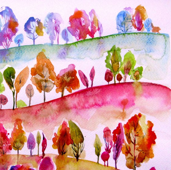 Colorful valley